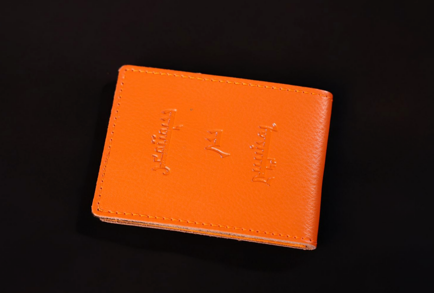 Handcrafted Leather Mongolia Driver's License Holder